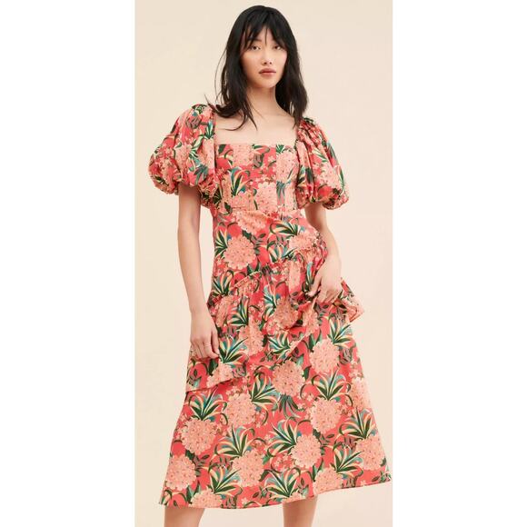 NWOT FARM Rio Pineapple Bloom Dress - Picture 2 of 6